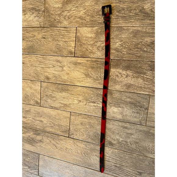 Classiques Entier Patent Leather Belt Womens Small USA‎ PR4229 Cow Print Rodeo - Picture 8 of 10